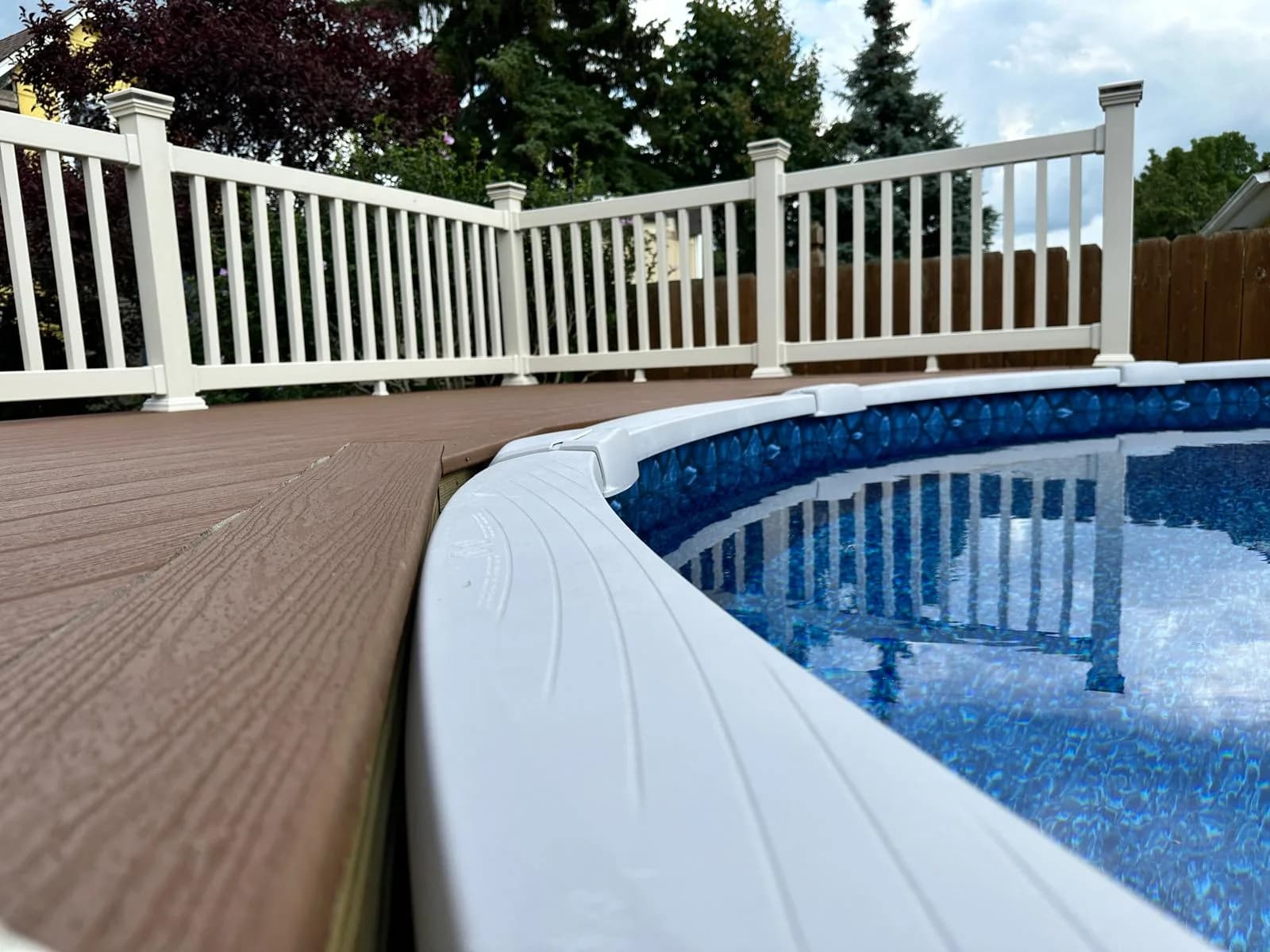 Composite pool deck edge detail — Buffalo NY