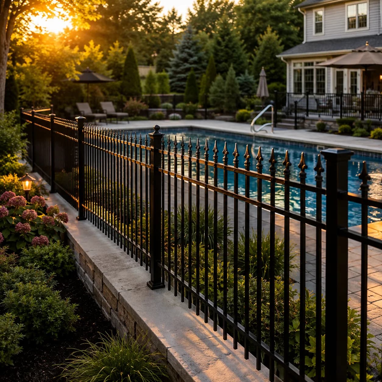 Aluminum railings installed in Buffalo NY by Buffalo Fence & Deck