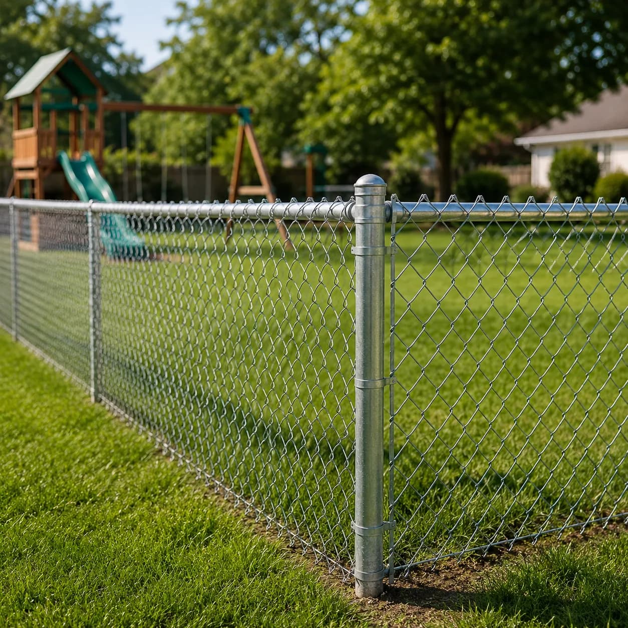 Chain link fence installed in Buffalo NY by Buffalo Fence & Deck